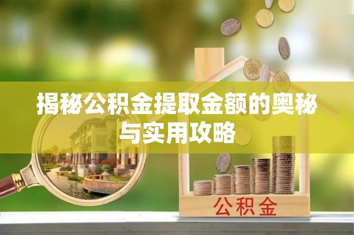 岷县揭秘公积金提取金额的奥秘与实用攻略