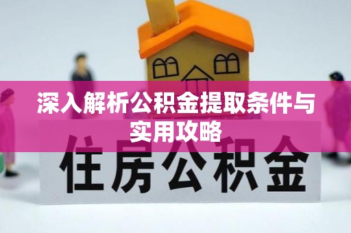 岷县深入解析公积金提取条件与实用攻略
