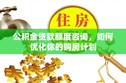 岷县公积金贷款额度咨询，如何优化你的购房计划