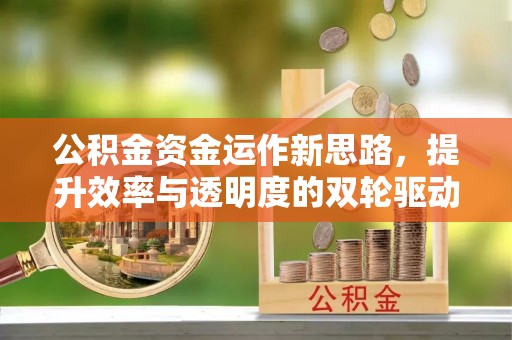 岷县公积金资金运作新思路，提升效率与透明度的双轮驱动
