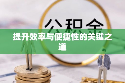 岷县提升效率与便捷性的关键之道